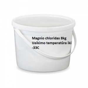 Tehniline magneesiumkloriid jää sulatamiseks (MgCl2), 8kg (kuni -33 °C)