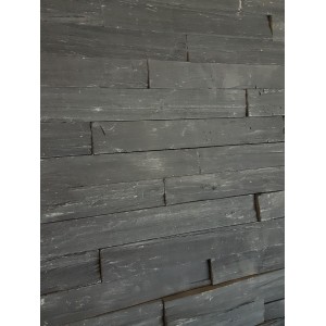 Kivipaneel Tajo Black, 15 × 60 cm või S-kujuline, m2